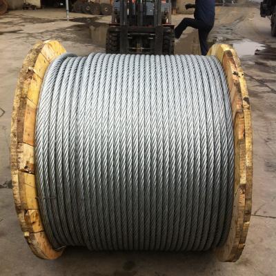 China Construction China Supplier Din 3055 Steel Wire Rope, 6x7+fiber core, 6x7+iwrc hot-dip/galvanized/ungalvanized wire rope, for sale