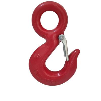 China Heavy Industry US Type 320A Material Eye Crane Hook With Safety Latch for sale