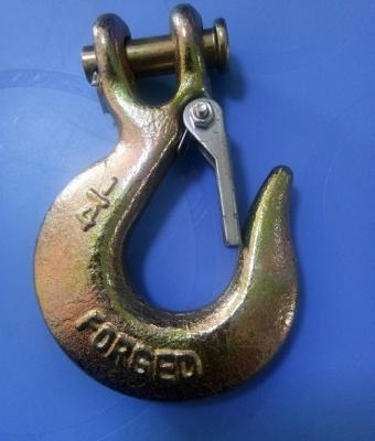 China Heavy Industry Forged Steel USA Type Clevis Escape Hook With Latch A331 for sale