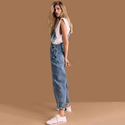 China Breathable the 2021 summer/autumn new fashion straight leg lattice jumpsuits for ladies for sale