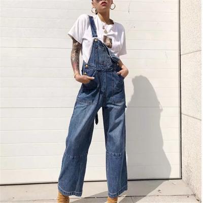 China Fashionable street style breathable jeans braces pants woman beautiful for sale