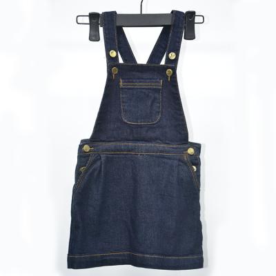 China Girls Breathable Spring Strap Casual Denim SK / Summer 2021 New Fashion Dark Blue Denim for sale