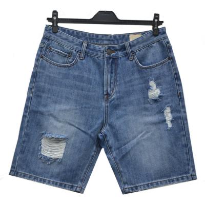 China 2021 Summer Men's Plus Size Fashion Street Straight Cut Loose Mens Blue Jeans Shorts for sale