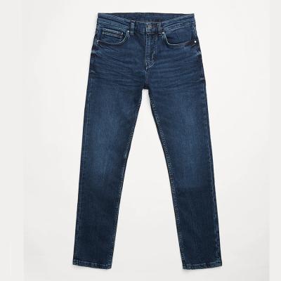 China A new breathable fashion trend for summer and fall 2021: navy blue straight leg men's jeans for sale