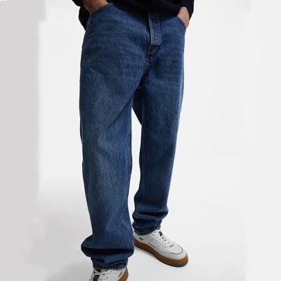 China 2021 breathable loose, sleek straight leg, hip hop individualized style, high quality men's jeans for sale