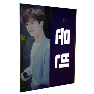 China Custom sports kpop slogans double sided printing suede textile banner cheering kpop slogan 20*60cm for sale