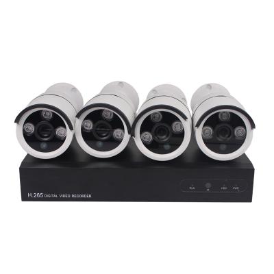 China NIGHT VISION 4CH 5MP PoE Home Security Camera System 4pcs Wired 5MP Outdoor PoE IP Cameras 4-Channel NVR Security System for sale