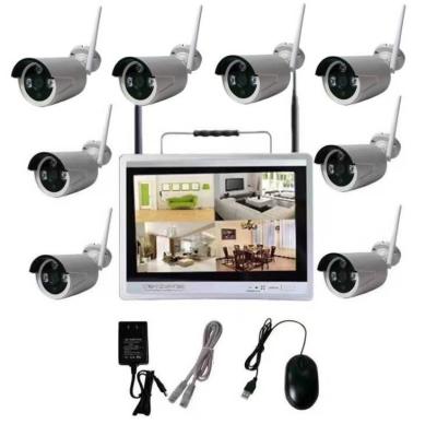 China Security Systems 8CH 2MP Night Vision CCTV Wireless NVR Camera Combo With 12