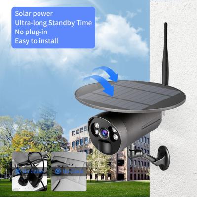 China NIGHT VISION 1080P Tuya Solar Panel WiFi Camera Battery 4G Network Camera for sale