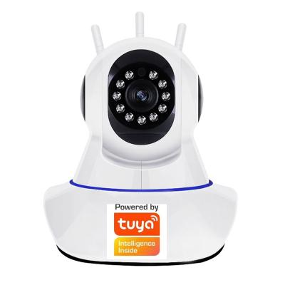 China Built-in Siren Tuya Smart Life 1080P IP Camera 2MP Wireless WiFi Security Surveillance CCTV Camera Work with Alexa Amazon Google Home for sale