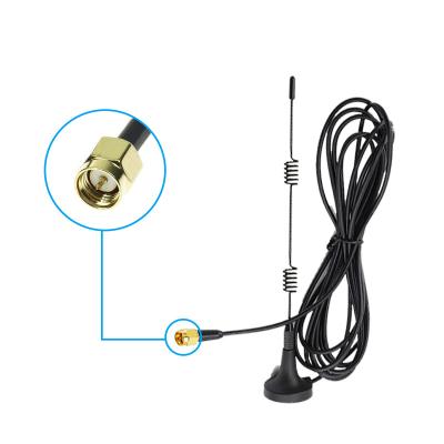 China 3G 4G High Gain Sucker Wifi Aerial 5/6/7/9/10/15DBI Antenna 3 Meters Extension Cable Male Connector For CDMA/GPRS/GSM/LTE/3m for sale