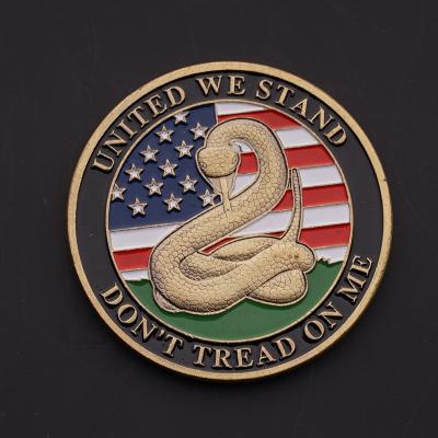 China America Don't Tread On Me - Liberty Bell USA Challenge Coin for sale