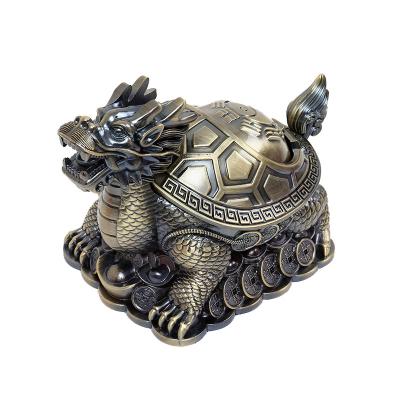 China Metal Ashtray Metal Ashtray Retro Dragon Shaped Removable Cigarette Ash Creative Tray Desk Decorations Home Gadgets for Women Men Gifts for sale