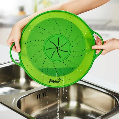 China 9 in1 Kitchen Home Tools Multifunctional Kitchen Splatter Screen Guard Silicone Splatter Cover for sale