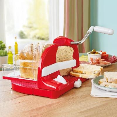 China Popular Home Bakery Bread Stored Plastic Adjustable Manual Slicer for sale