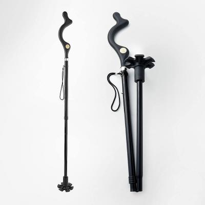 China Adjustable Folding Canes Improve Posture Walking Stick Light Weight, Sturdy and Foldable with Wrist Loop for sale