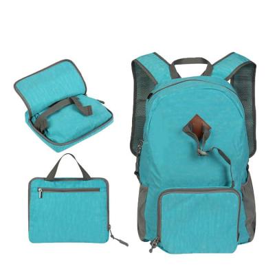 China Water Resistant Customized Light Portable Outdoor Multifunctional Storage Backpack Folding Backpack Leisure Waterproof Bag for sale