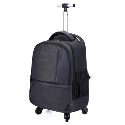 China Travel Large Capacity Polyester Adults Kids Luggage Trolley Moving Bags With More Compartments for sale