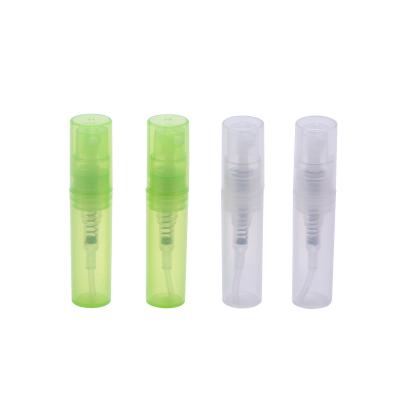 China Personal Care 2ml Mini Small Tube Plastic Perfume Spray Empty Bottle for sale