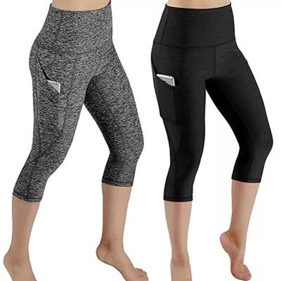 China Breathable Black In Mature Fitness Leggings Slimming Body Shaper Plus Size Sexy High Waisted Women Yoga Pants With Pockets for sale