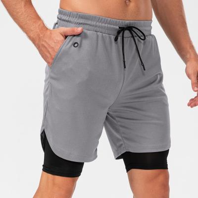 China Custom Grown Polyester Quick Dry Fit Activewear Men's Empty Mesh Custom Logo Shorts for sale