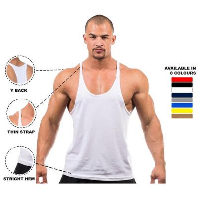 China QUICK DRY Custom Print Vest Casual Cotton Cut Out Stringer Vintage Men's White Washed Tank Top for sale