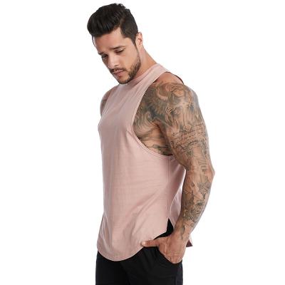 China QUICK DRY Polyester Sports Ware Simple Sporty Goods Tops Men's Fitness 3X Tank Vest Men's T-Shirt for sale