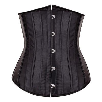 China Unique Ladies Antibacterial Strapless Waist Trainer Top Hook Waist Trimming Steel Bone Corsets With Rope for sale