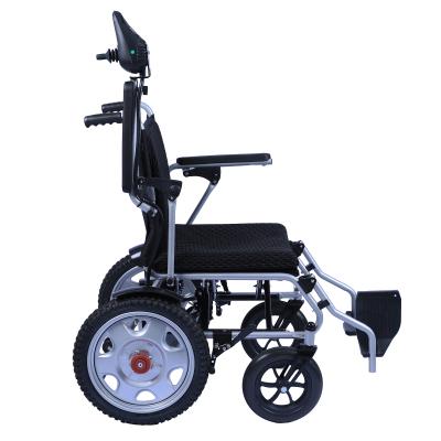 China Eldery Hospital Electric Foldable People Height Adjustable Foldable Wheelchair With Wheels Foot Rest for sale