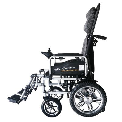 China Power Adjustable Electric Folding Wheelchair Lightweight Wheelchairs With Electronic Wheelchair Parts Aluminum Wheels. for sale