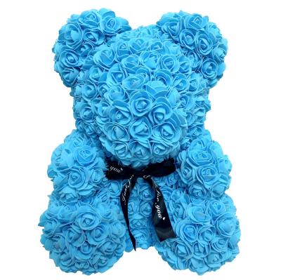 China Eco-Friendly Flowers Valentines Bear Rose Teddy Bear Flower Bear Perfect for valentines day for sale