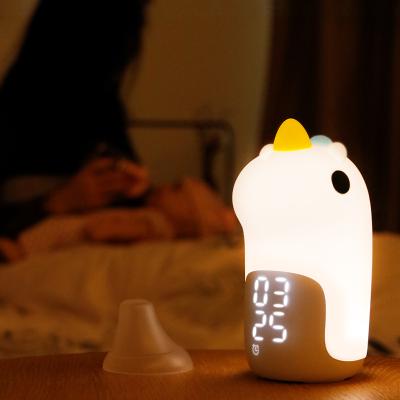 China Eco-friendly Silicone Unicorn Led Night Light Bedroom USB Rechargeable Multicolor Unicorn Night Light For Kids for sale