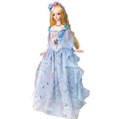 China stuffed & Princess Doll Toy 60cm Plush Big 3 Point Doll Big Doll Dress Up Girl Toy for sale