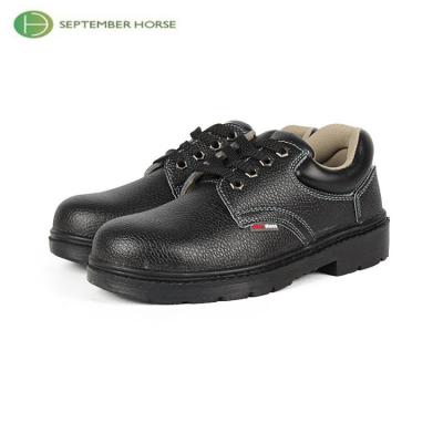 China S1P Industrial Steel Toe Anti-sting Genuine Leather Unisex Wholesale Safety Shoes for sale