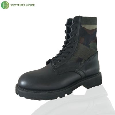 China Full Grain Leather Full Grain Leather Army Boots Lightweight Tactical Military Combat Boots for sale