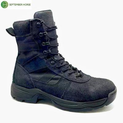 China Botas Militares De Cuero Brown Black Tactical Army Combat Boots Cow Leather Men Desert Boots for sale