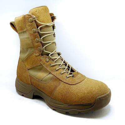 China Genuine Leather Men's Army Genuine Leather Military Boots Normal Leather Protective Lace Up Toe Cow Leather Wholesale for sale