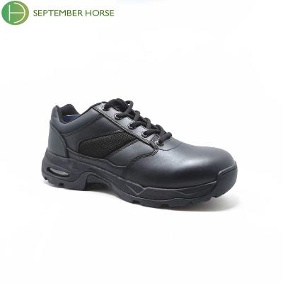 China Men Police Combat Genuine Leather Tactical Military Boots Anti-Slippery for sale