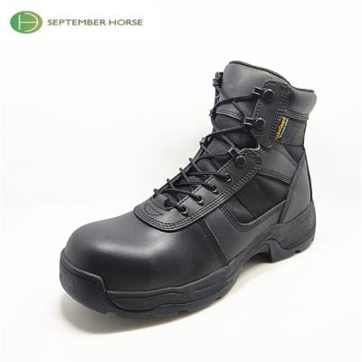 China Army and Police Activity Army Tactical Military Waterproof Genuine Leather Safe Boots for sale