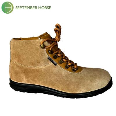 China Anti-impact /Durable/Comfortable Suede Leather Prevent Puncture Steel Toe Injection Leather Safety Shoes for sale