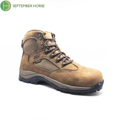 China Compound Toe S3 SRC Waterproof Men Work Nubuck Leather Safety Shoes for sale