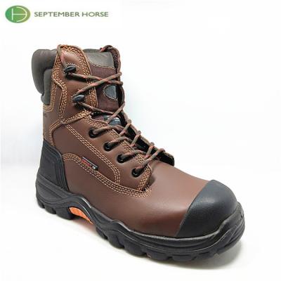 China Toe Heavy Duty Genuine Leather Compound Toe Work Safety Shoes Compound for sale