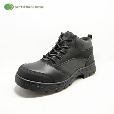 China Steel Toe Office China Black Leather Steel Toe Safety Shoes for sale