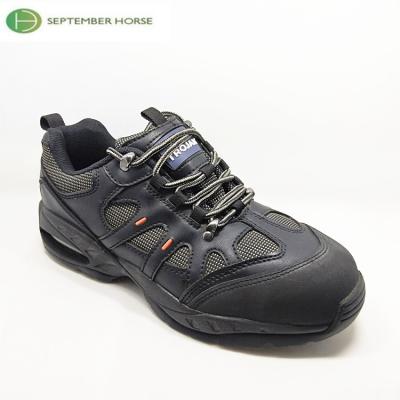 China Toe Industrial Leather Safety Steel Toe Work Shoes for sale