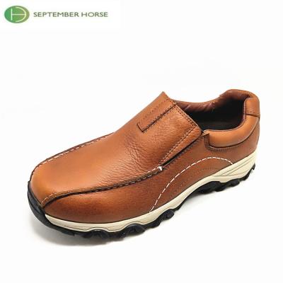 China Custom Slip On Shoe Flat Casual Work Men Anti-Slippery Leather Shoes for sale