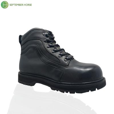 China Compound Safety Toe Military Safety Work Boots Professional Leather Working Boots for sale