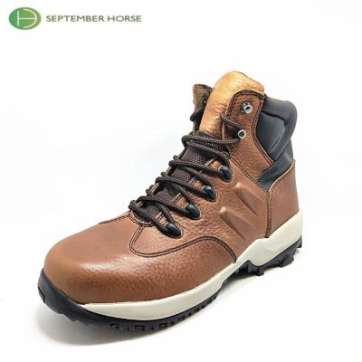 China Best Anti-slippery Comfortable Leather Light Weight Men Work Boots for sale