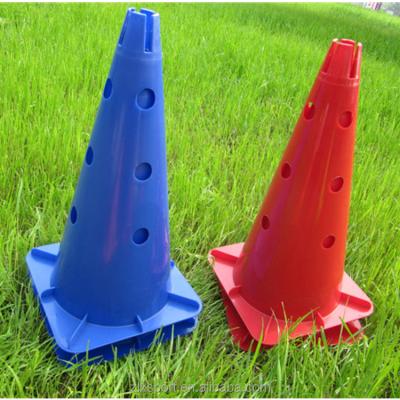 China PE Plastic Obstacle Cones Sports Training Marker Cones Football Training Equipment for sale