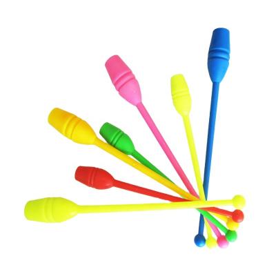 China Eco-friendly Plastic Dance RG Club RG Mace RG Mallet Rhythmic Gymnastics Clubs for sale