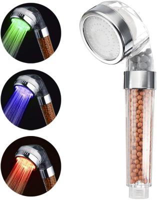 China LED Electric Faucets Color Changing Constant-temperature Rainfall Filter Hydro Shower Head for sale